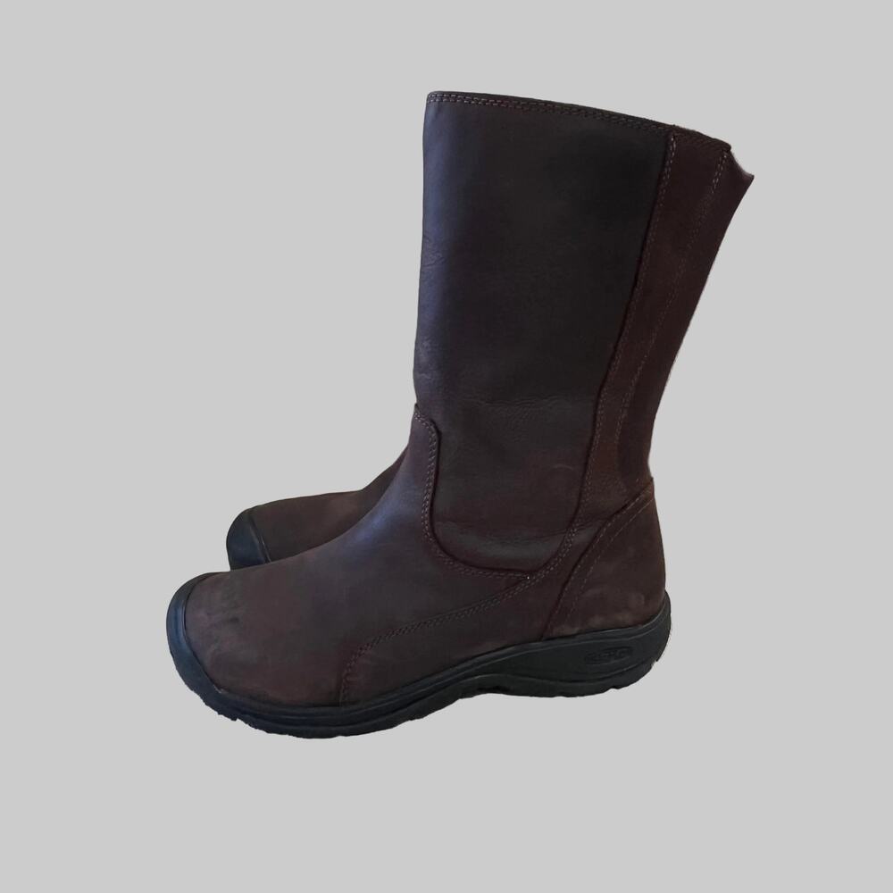 Keen brown leather Presidio II boots, size 8